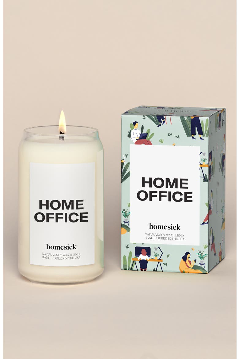 Home Office Candle, Main, color, WHITE