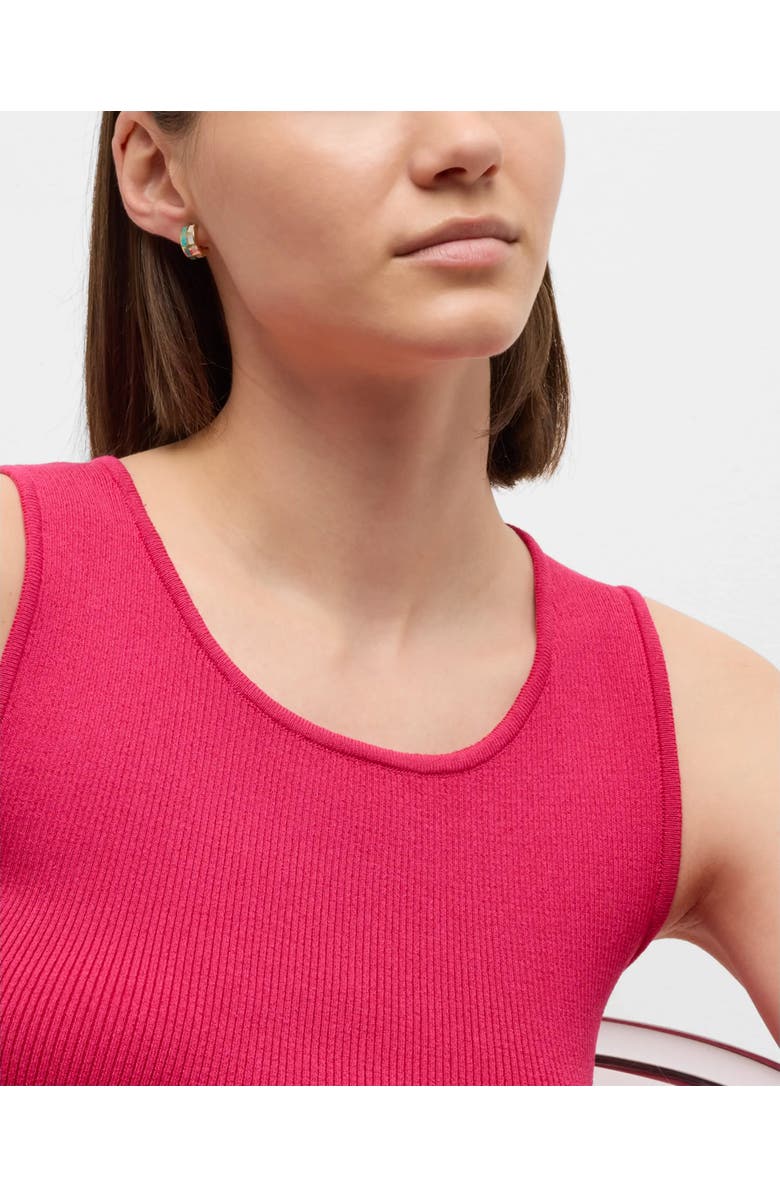 Jan Leslie Dash Huggie Earring Set In Sterling With 18K Gold Overlay, Alternate, color, White-Turquoise