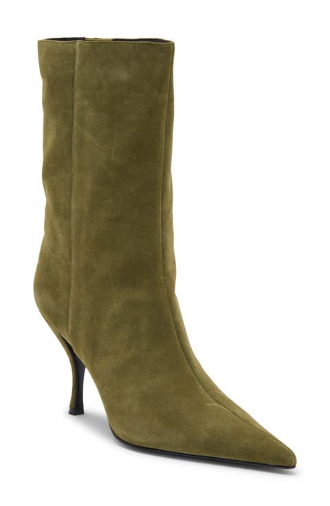 Traitor Leather Pointed Toe Bootie