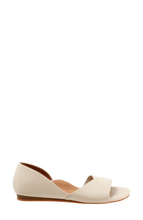 Softwalk ® Cypress Open Toe Flat In Ivory
