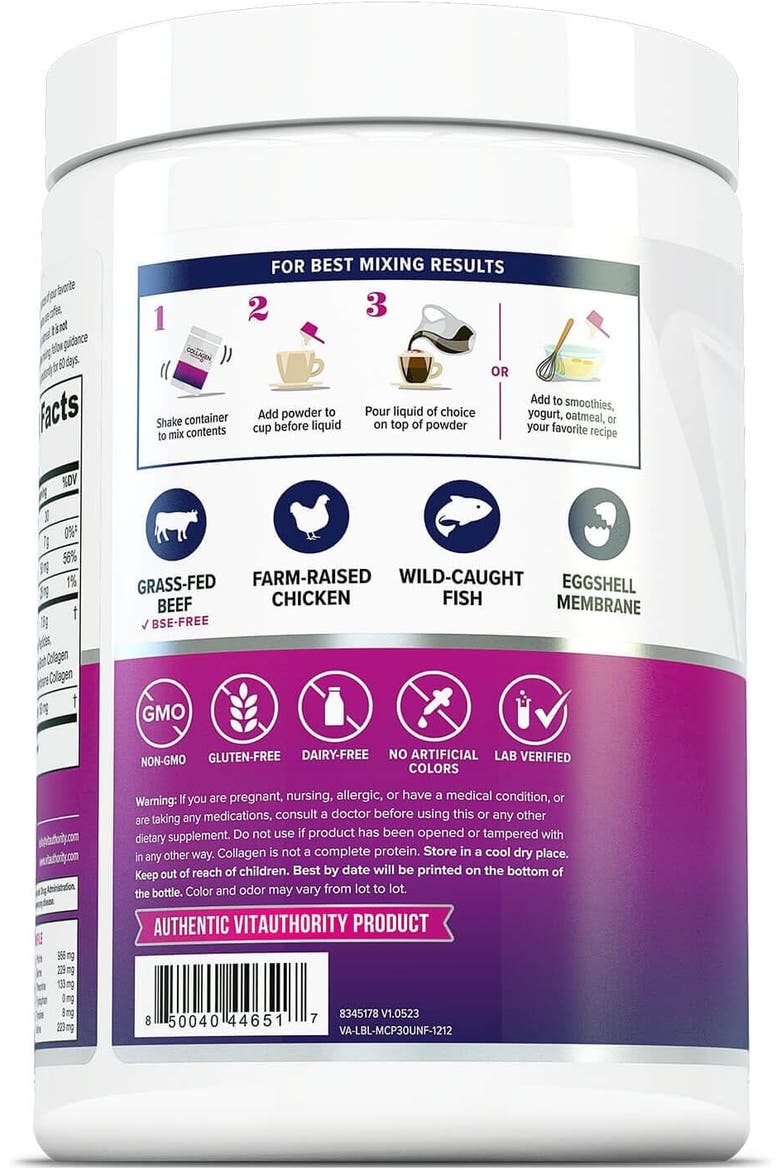 Multi Collagen Protein Powder, Unflavored, 234gm, Alternate, color, No Color