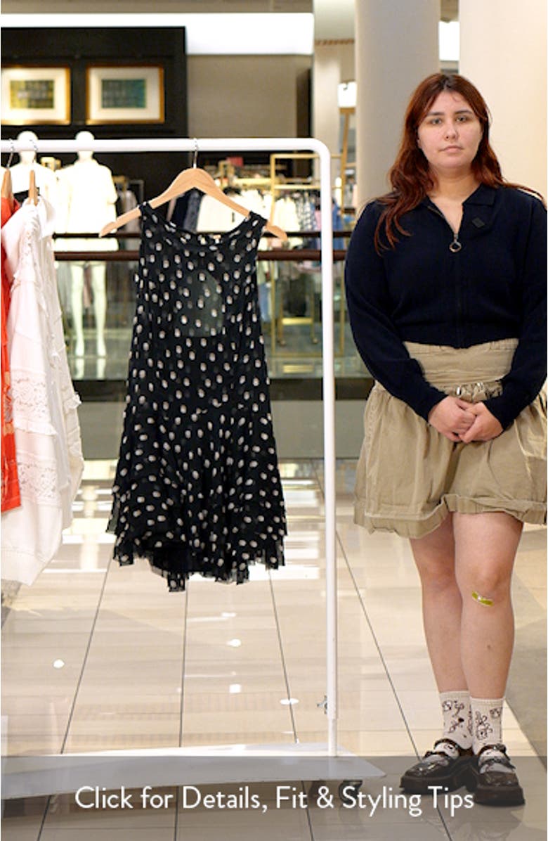 Raven Print Minidress, sales video thumbnail