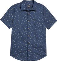 Brixton Charter Printed Short Sleeve Button-Up Shirt