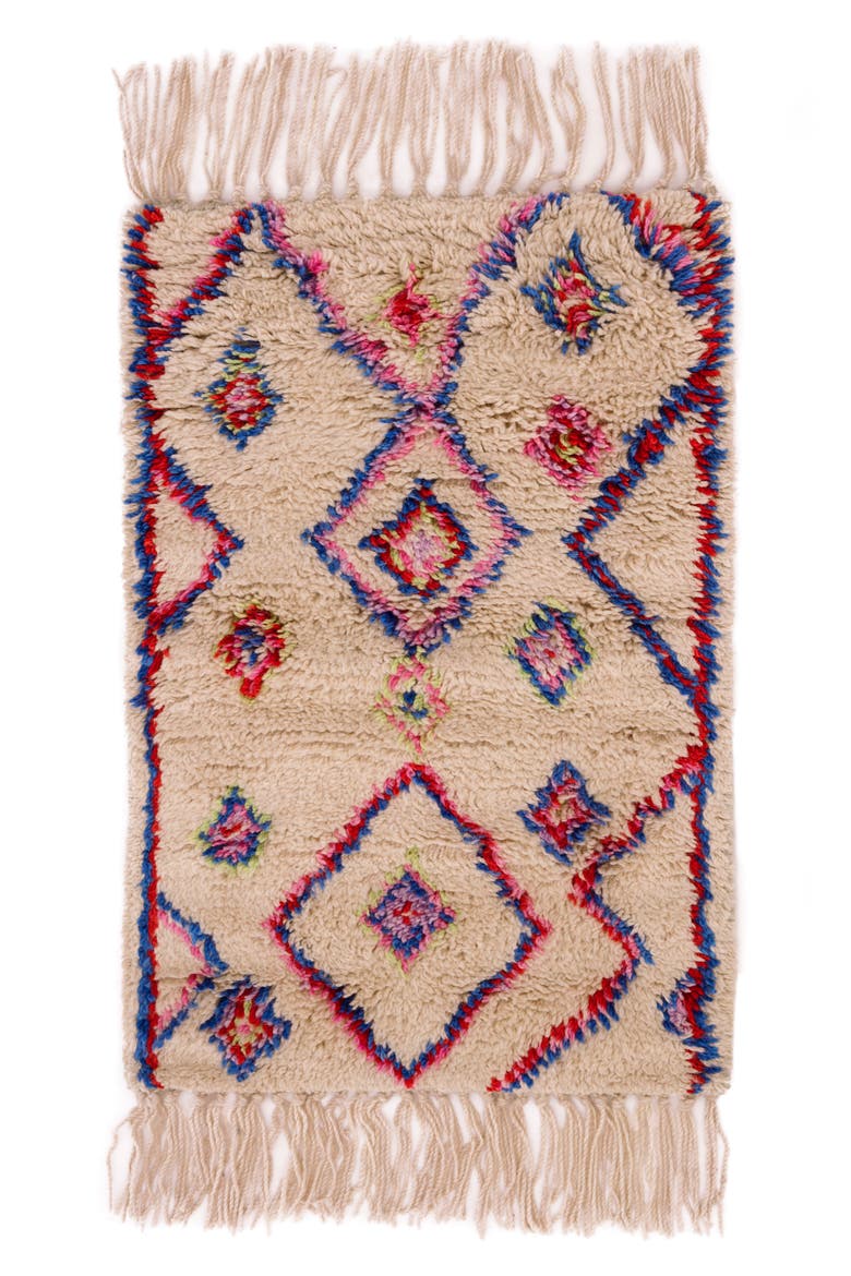 Tilda Hand Knotted Wool Blend Rug, Main, color, NATURAL