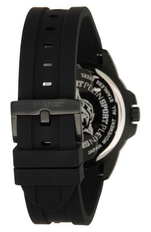 Philipp Plein Touchdown Silicone Strap Watch, 44mm
