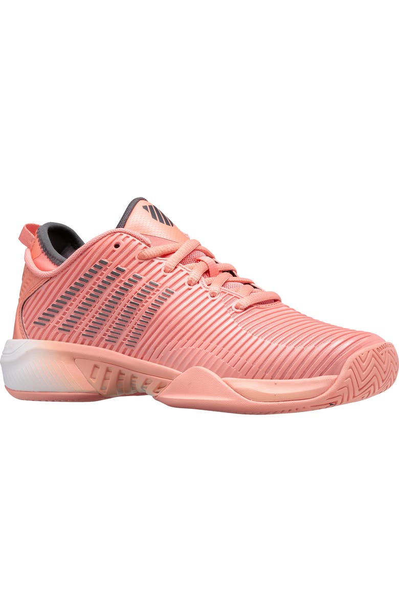 K-Swiss Hypercourt Supreme Womens Tennis Shoes, Alternate, color, Peach Amber