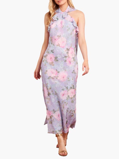 Camille's Garden Halter Neck Ankle Gown