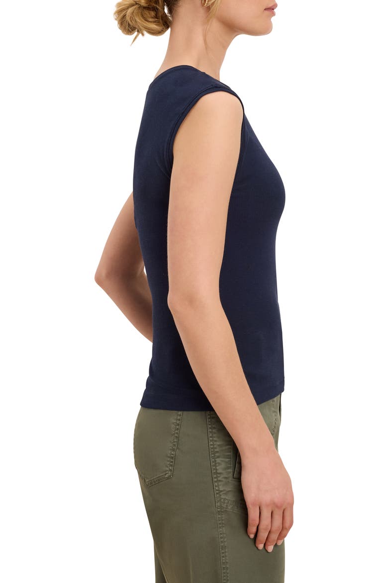 Perfect Ribbed Tank, Alternate, color, DARK INDIGO