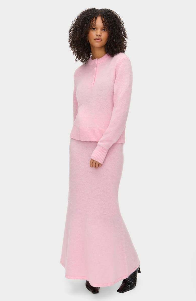 ALIGNE Henny Henley Sweater, Alternate, color, Pink