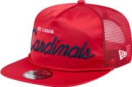 New Era Men's New Era Red St. Louis Cardinals Retro Satin Script Golfer Adjustable Hat