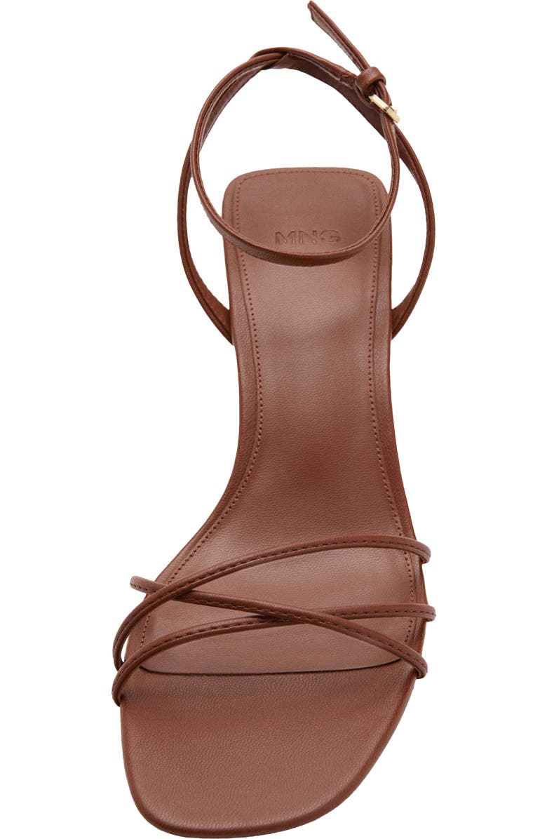 MANGO Ankle Strap Sandal, Alternate, color, Leather
