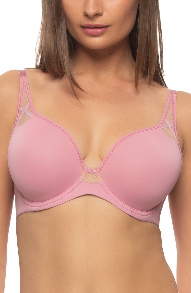 Felina Amaranth T-Shirt Bra, Main, color, Foxglove