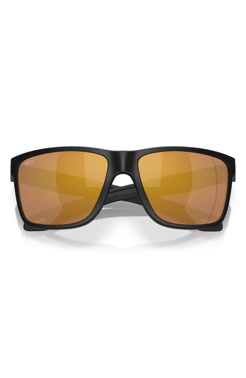 Costa Del Mar Broadbill Ii 58mm Polarized Rectangular Sunglasses In Brown