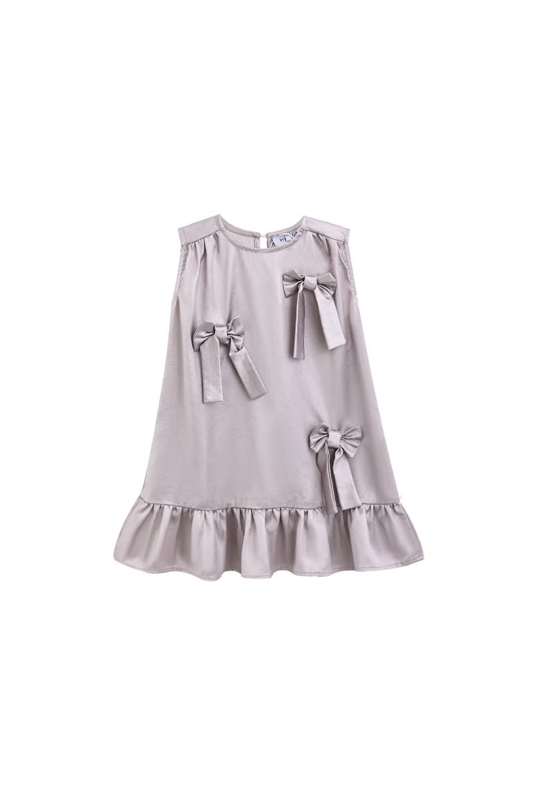 Sofia Bow Dress, Alternate, color, Purple