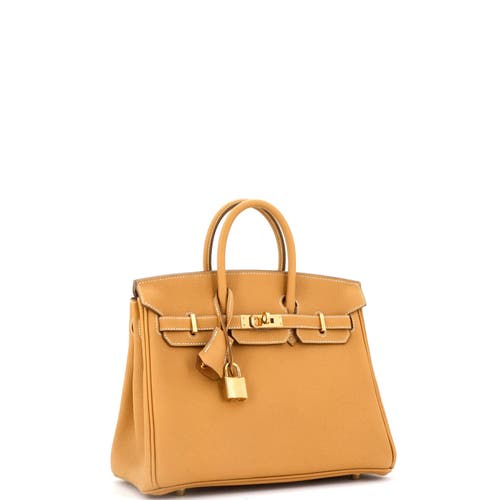 Pre-owned Hermes Hermes Birkin Handbag Brown Maurice With Gold Hardware 25 In Brown