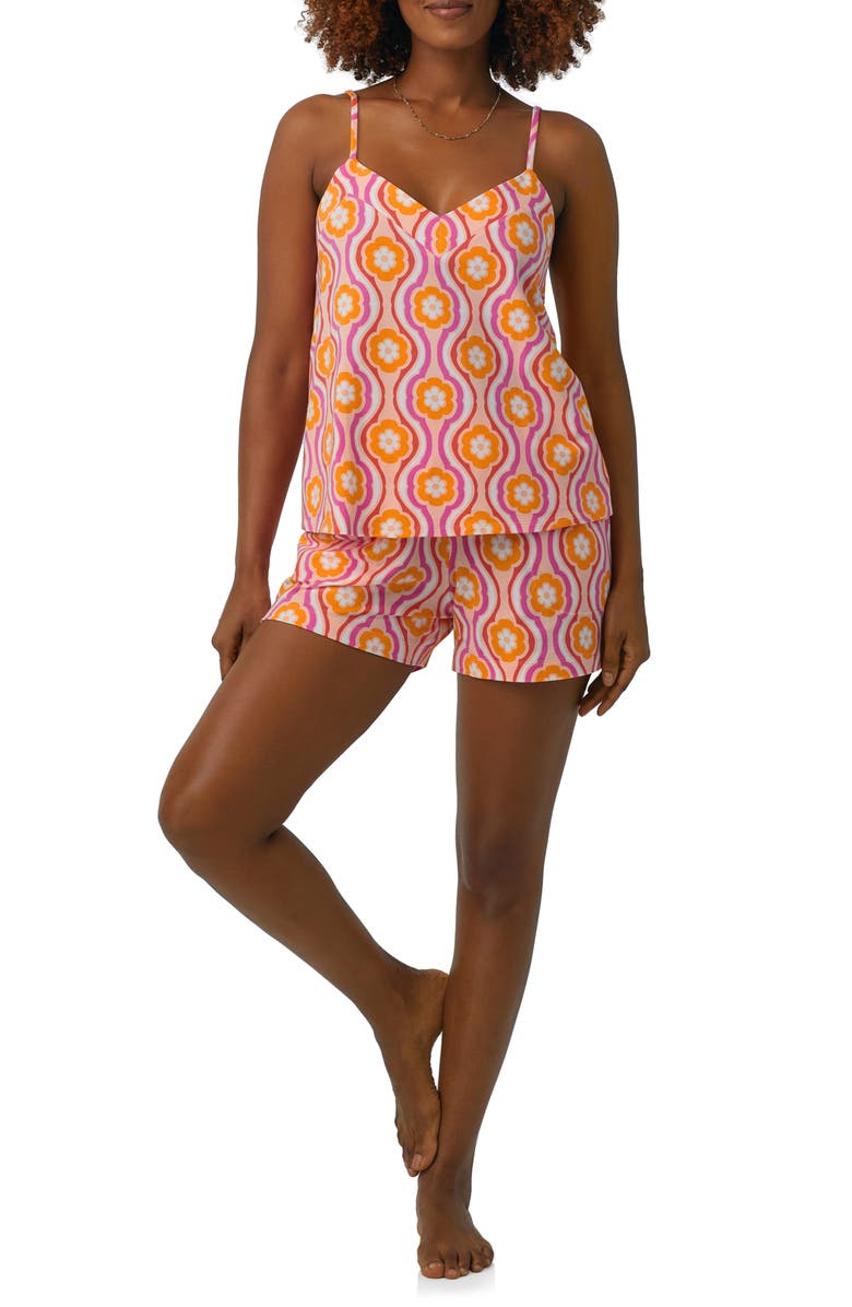 BedHead Pajamas x Trina Turk Camisole Short Pajamas, Main, color, Flower Swirl