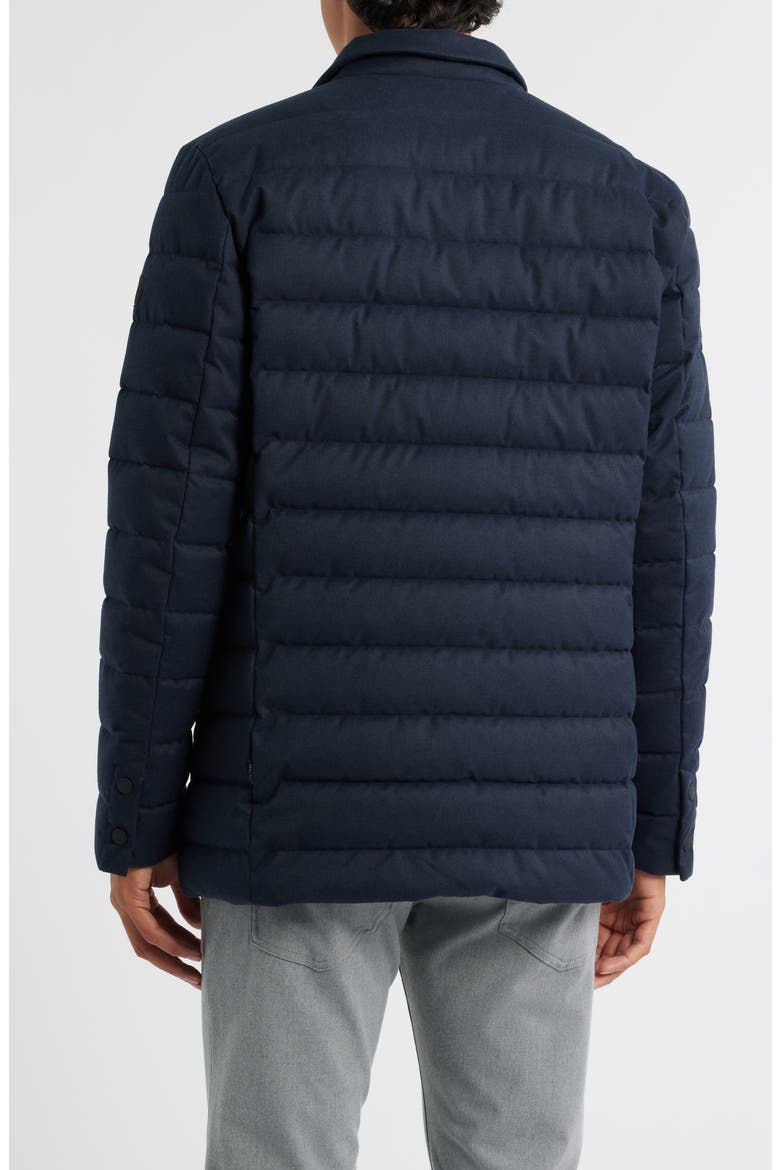 Felipe Water Resistant Quilted Jacket, Alternate, color, NAVY BLUE MELANGE