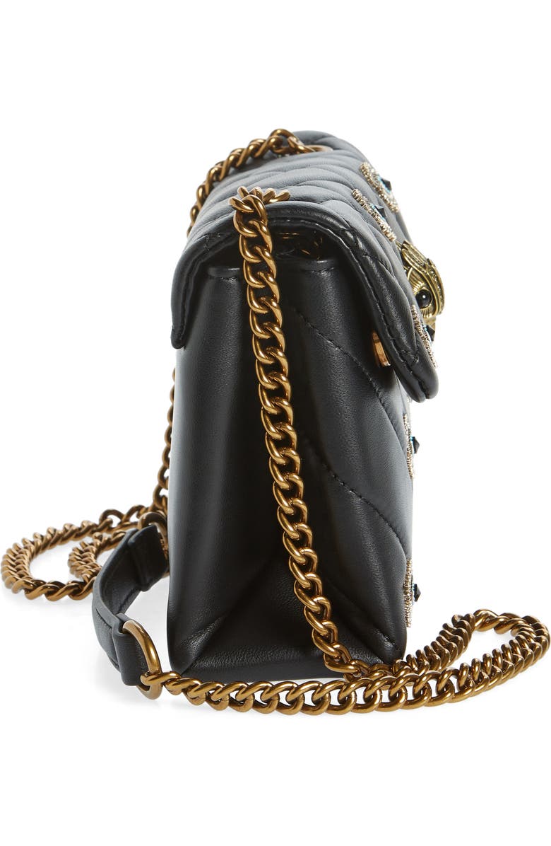 Kurt Geiger London Medium Kensington Eye Quilted Leather Convertible Crossbody Bag, Alternate, color,