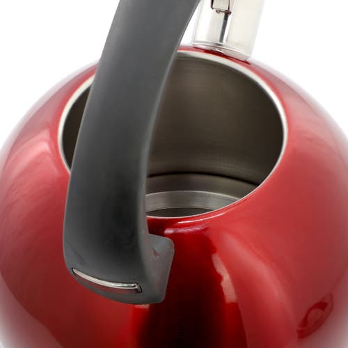 Mr Coffee Mr. Coffee Kassel 2.1 Quart Stainless Steel Whistling Tea Kettle In Red