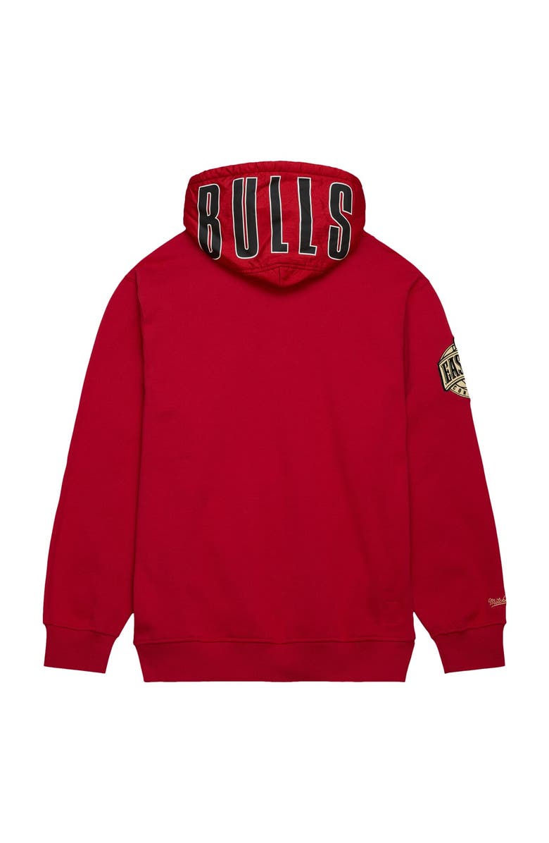 Mitchell & Ness Men's Mitchell & Ness Red Chicago Bulls Team OG 2.0 Vintage Logo Fleece Pullover Hoodie, Alternate, color, Red