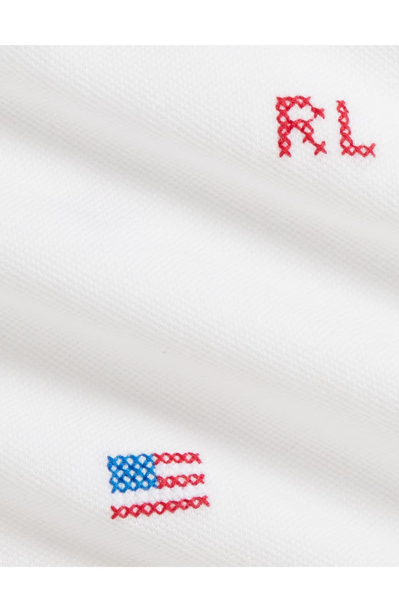 Ralph Lauren Embroidered Cotton Piqué Drop Waist Dress with Bloomers, Alternate, color, Deckwash White