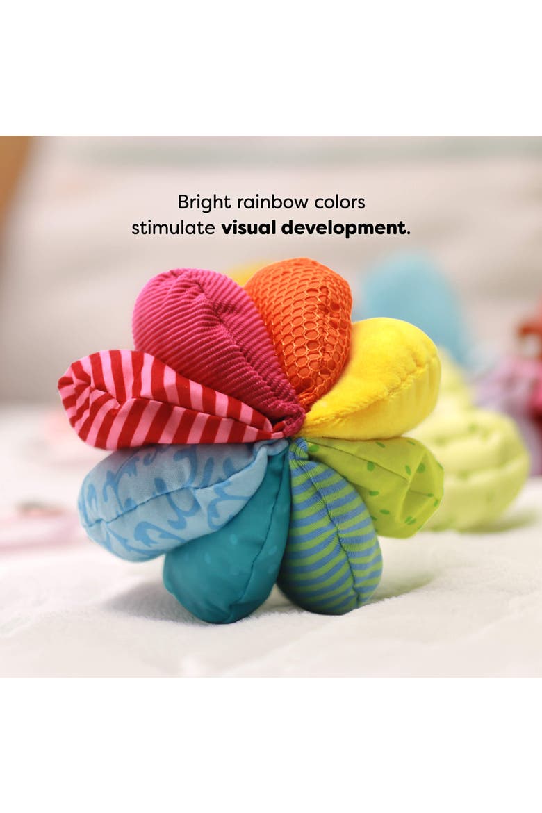 Rainbow Fabric Baby Ball, Alternate, color, Multi