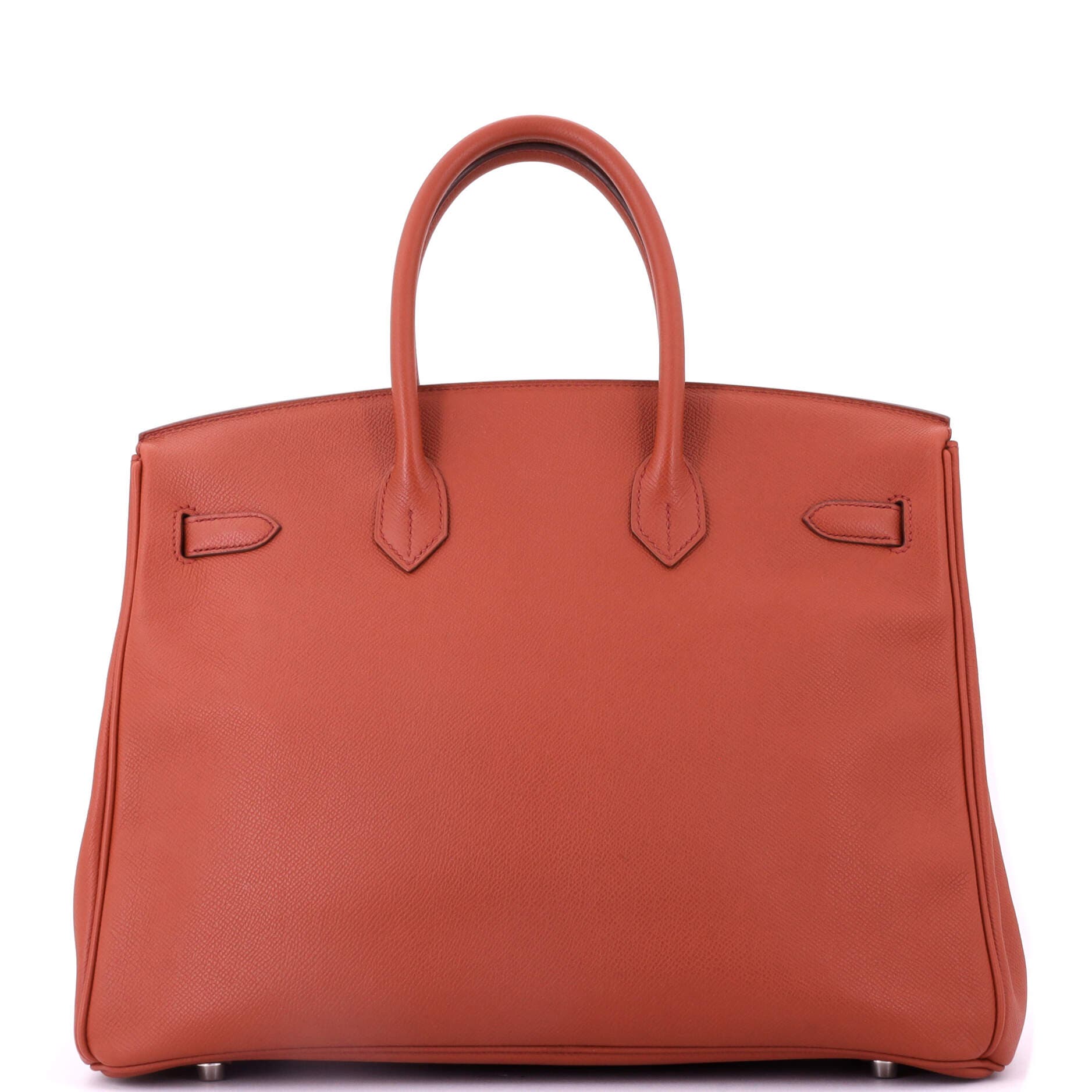 Pre-Owned Hermes Birkin Handbag Orange Epsom with Palladium Hardware 35, Alternate, color, 