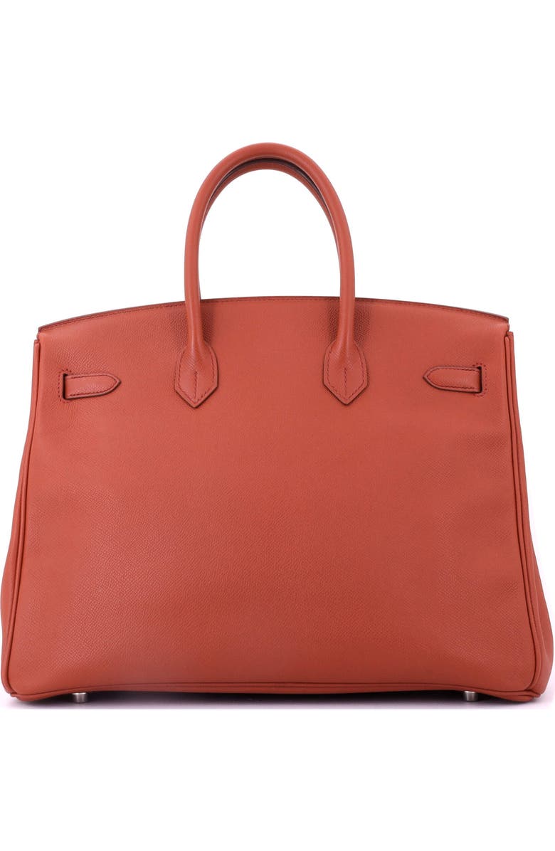 Pre-Owned Hermes Birkin Handbag Orange Epsom with Palladium Hardware 35, Alternate, color, Brique