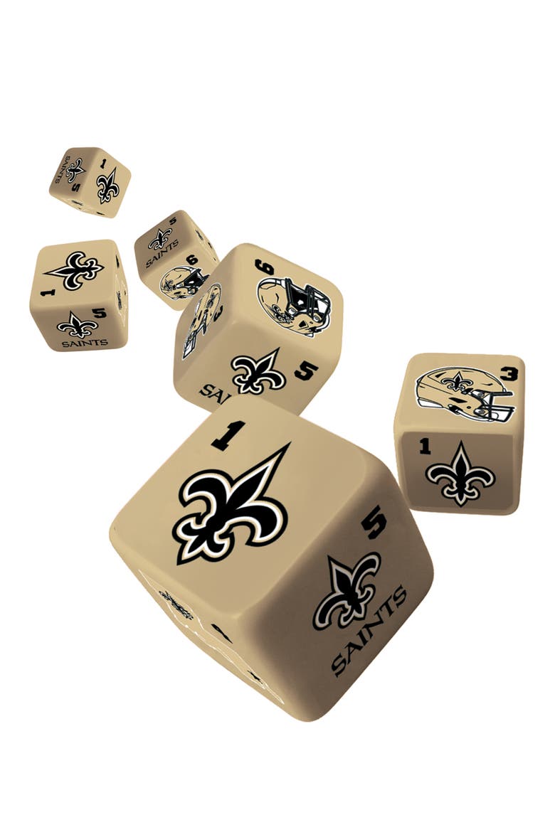 New Orleans Saints Dice Set - 19mm, Alternate, color, Multicolor