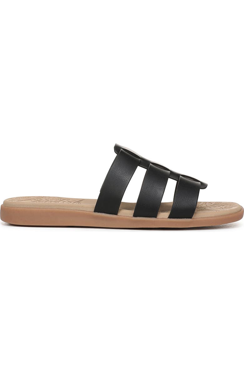 Blowfish Malibu Jellyfish Slide Sandal, Alternate, color, Black Faux Leather