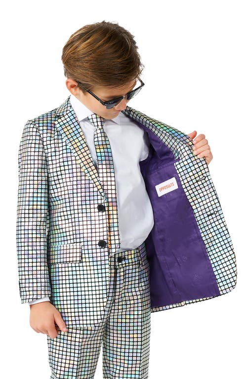 Opposuits Kids' Metallic Disco Two-piece Suit & Clip-on Tie In Miscellaneous