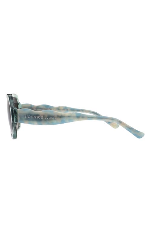 Florence By Mills 55mm Rectangular Sunglasses In Green