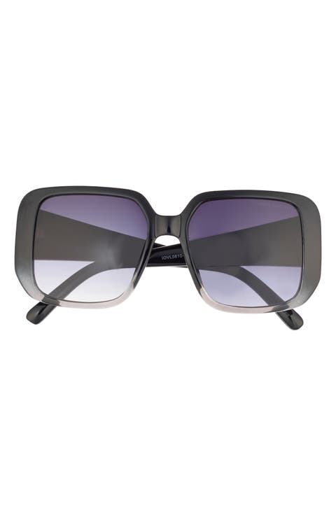 70mm Square Sunglasses