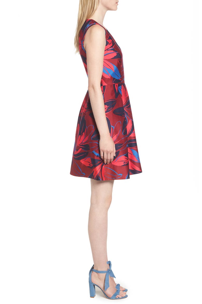Autumn Bloom Love Circle Dress, Alternate, color, PLUM MULTI
