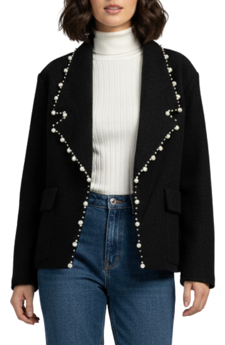 SAACHI Embellished Blazer, Main, color,