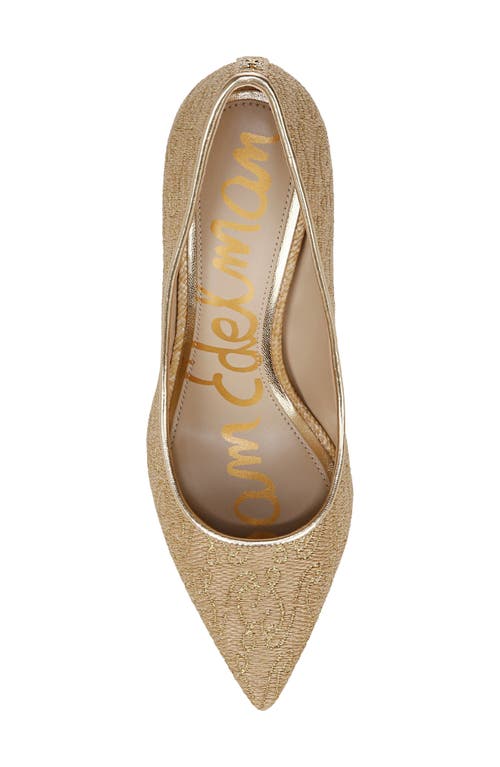 Sam Edelman Hazel Pointed Toe Pump In Natural Multi