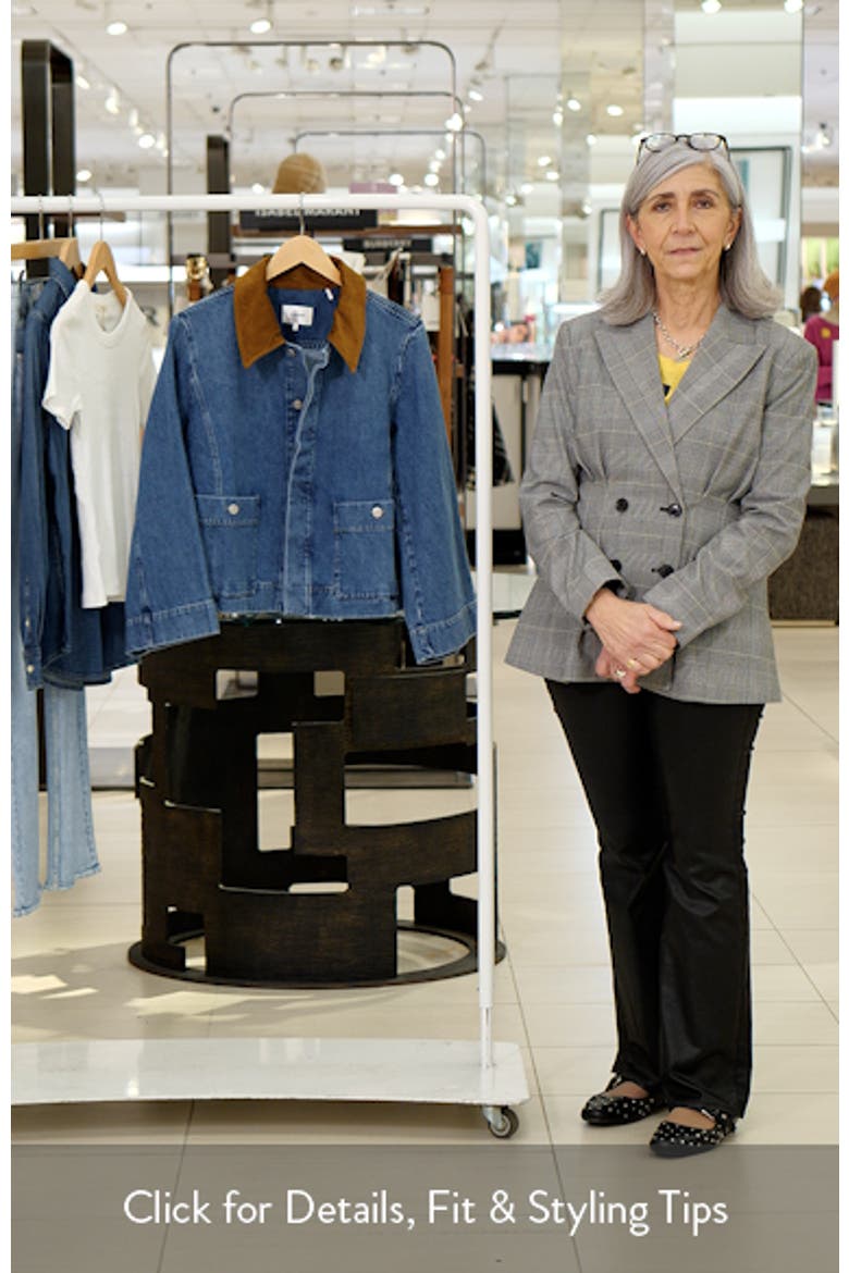 The Crop Denim Swing Jacket (Women) | Nordstrom