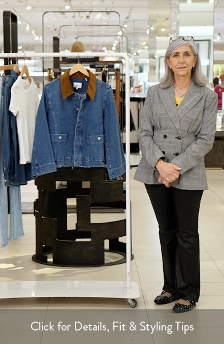 The Crop Denim Swing Jacket, sales video thumbnail