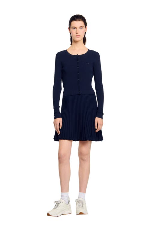 Sandro Wool And Cashmere Sweater In Blue
