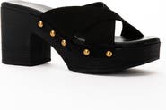 Grace Footwear Lauren Suede Block Heel Sandal