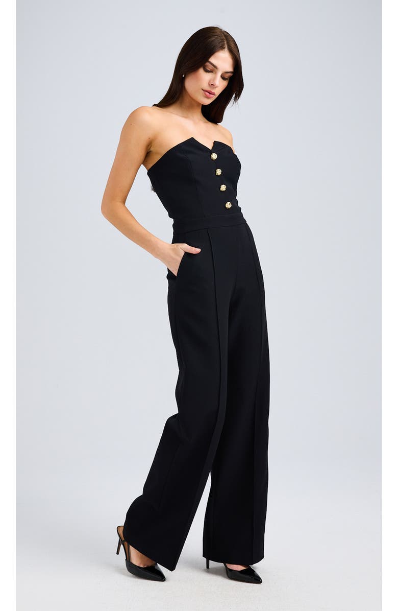 Generation Love Camilo Crepe Jumpsuit, Alternate, color, Black