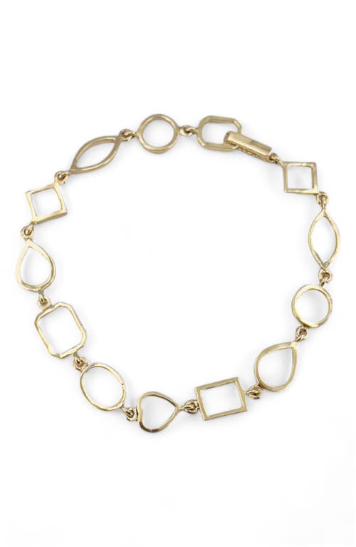 Leslie Paige Bezel Chain Bracelet in Yellow Gold  product
