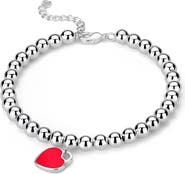 Donatello Gian Beaded Heart Bracelet