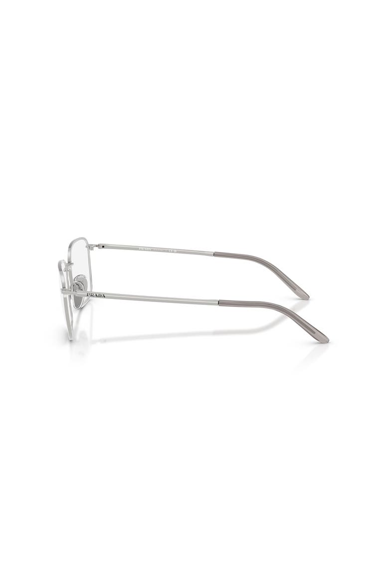 55mm Rectangle optical glasses, Alternate, color, Silver