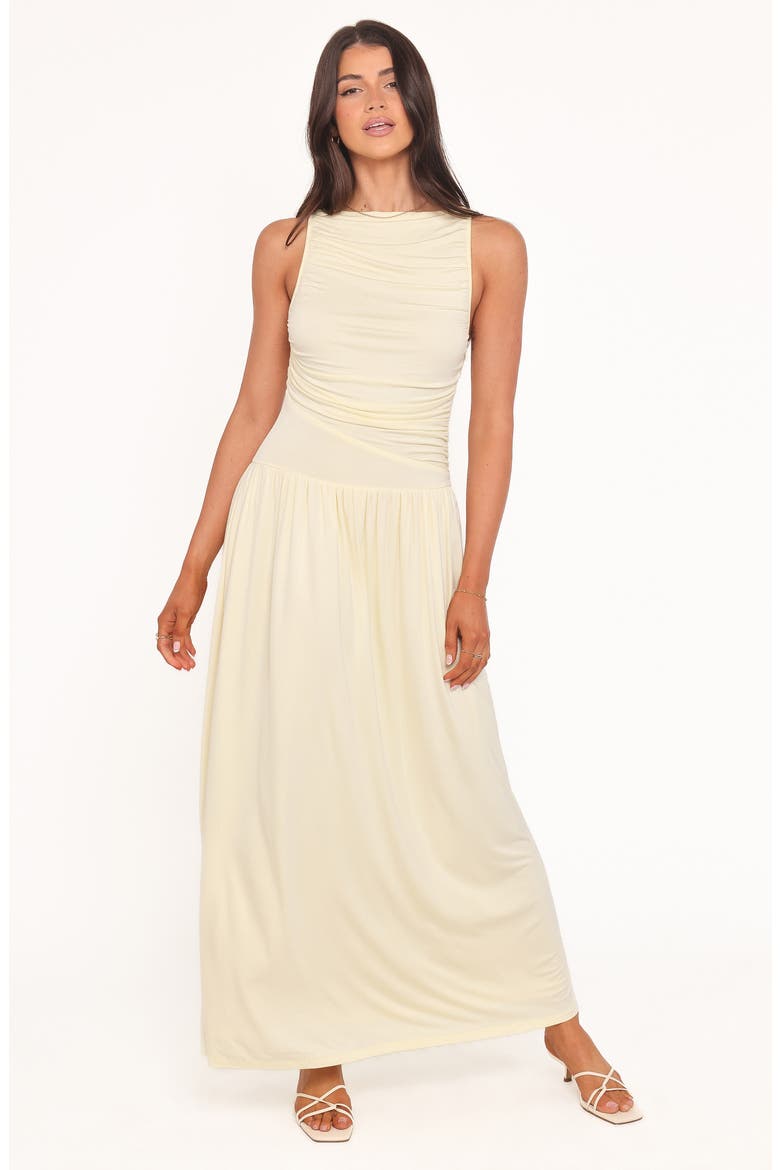 Shirley A-Line Dress, Alternate, color, BUTTER YELLOW