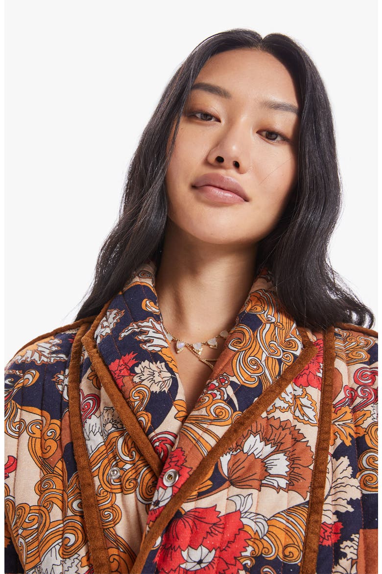 The Big Time Bond Quilted Cotton Jacket, Alternate, color, FLOWERS IN HER HAIR