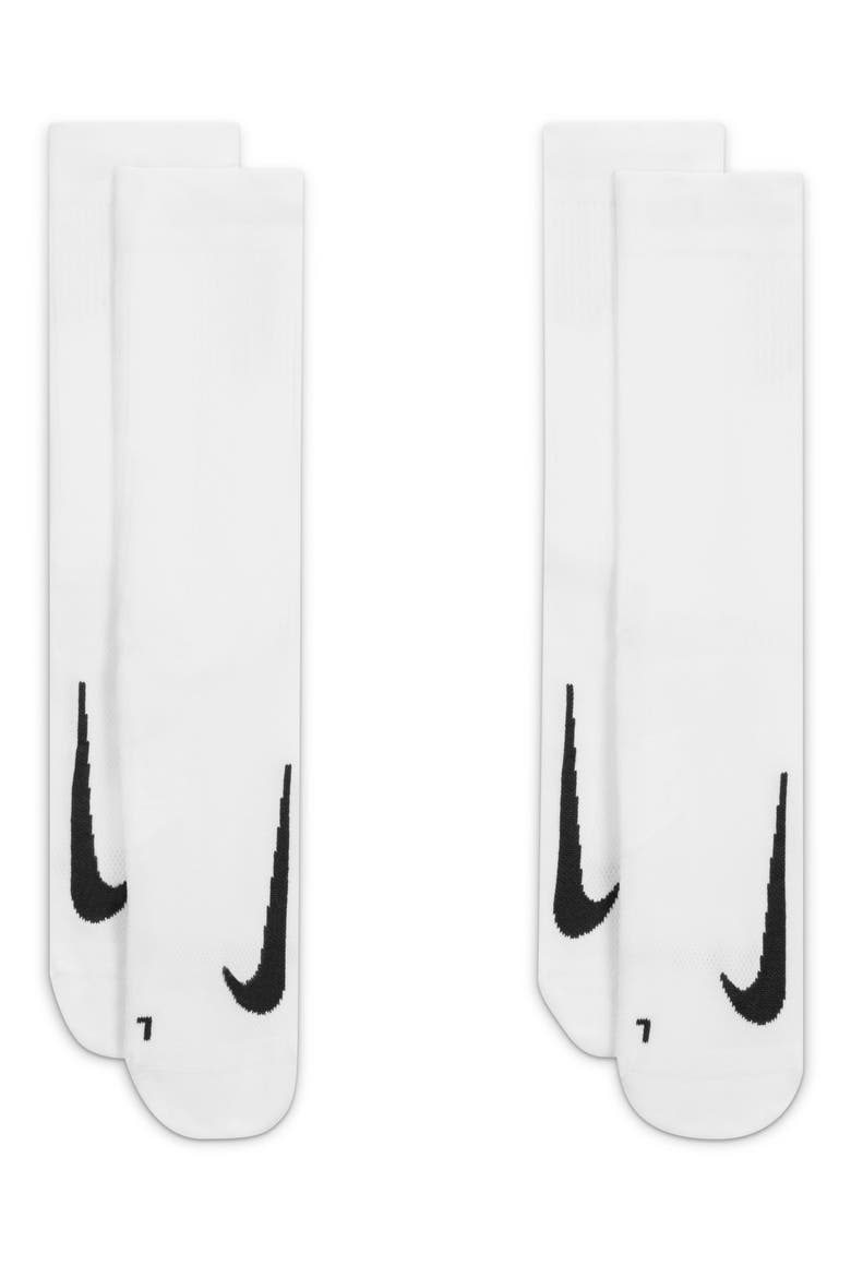 Multiplier 2-Pack Socks, Main, color, BLACK/ WHITE