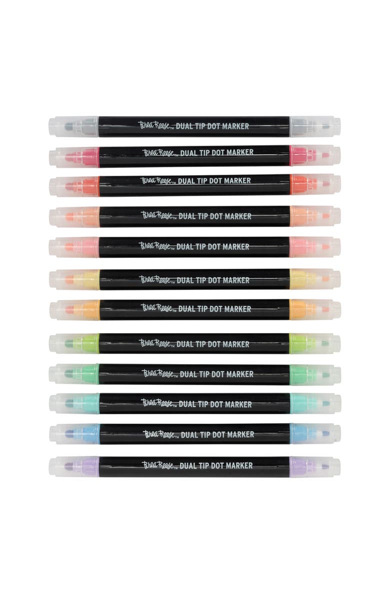 Brea Reese Dual Tip Markers 12Pc, Alternate, color, Multicolored