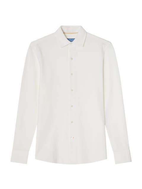 Foster Long Sleeve Pique Knit Shirt