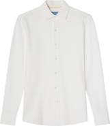 Robert Talbott Foster Long Sleeve Pique Knit Shirt